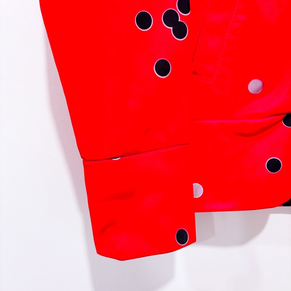 BENCH x Miss Pink Red Polka Dot Zip Hoodie | Casual Streetwear | Medium * - Picture 5 of 9
